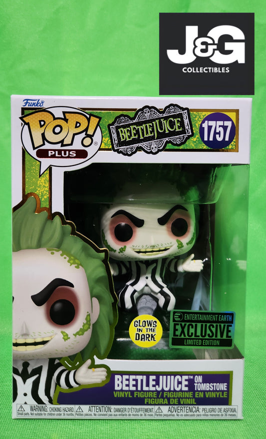 Funko Pop! Plus Beetlejuice Beetlejuice on Tombstone Glow Exclusive