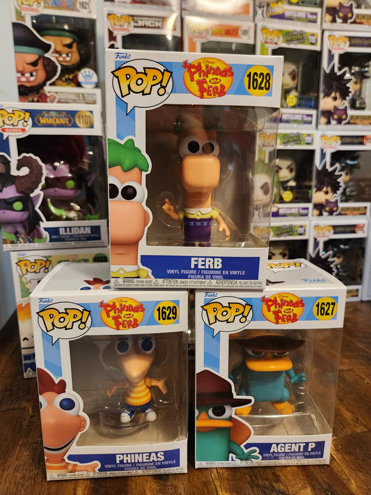 Funko Pop! Phineas and Ferb Funko Set Of 3 Pops