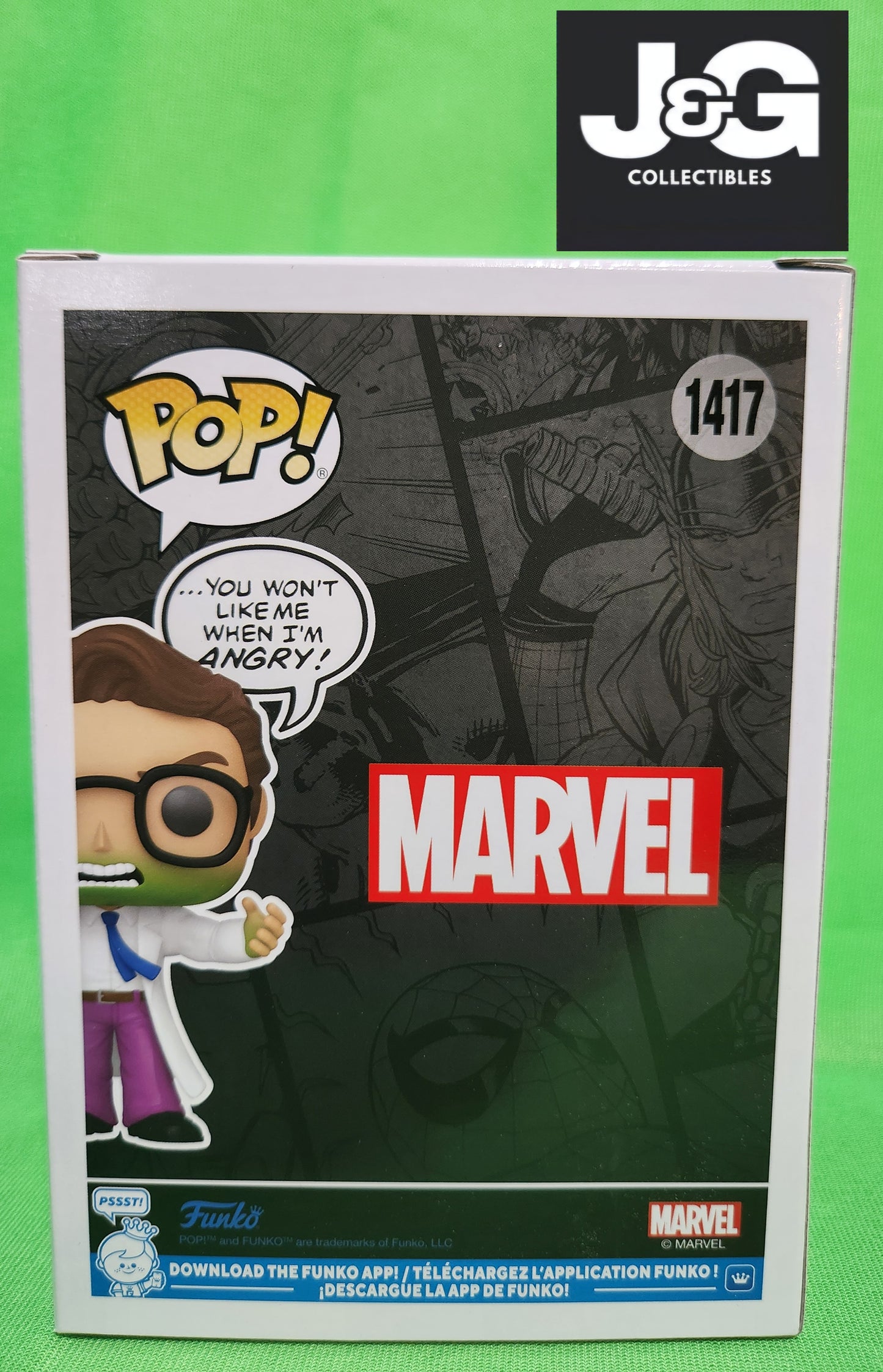 Funko Pop! Marvel Bruce Banner You Won't Like Me When I'm Angry