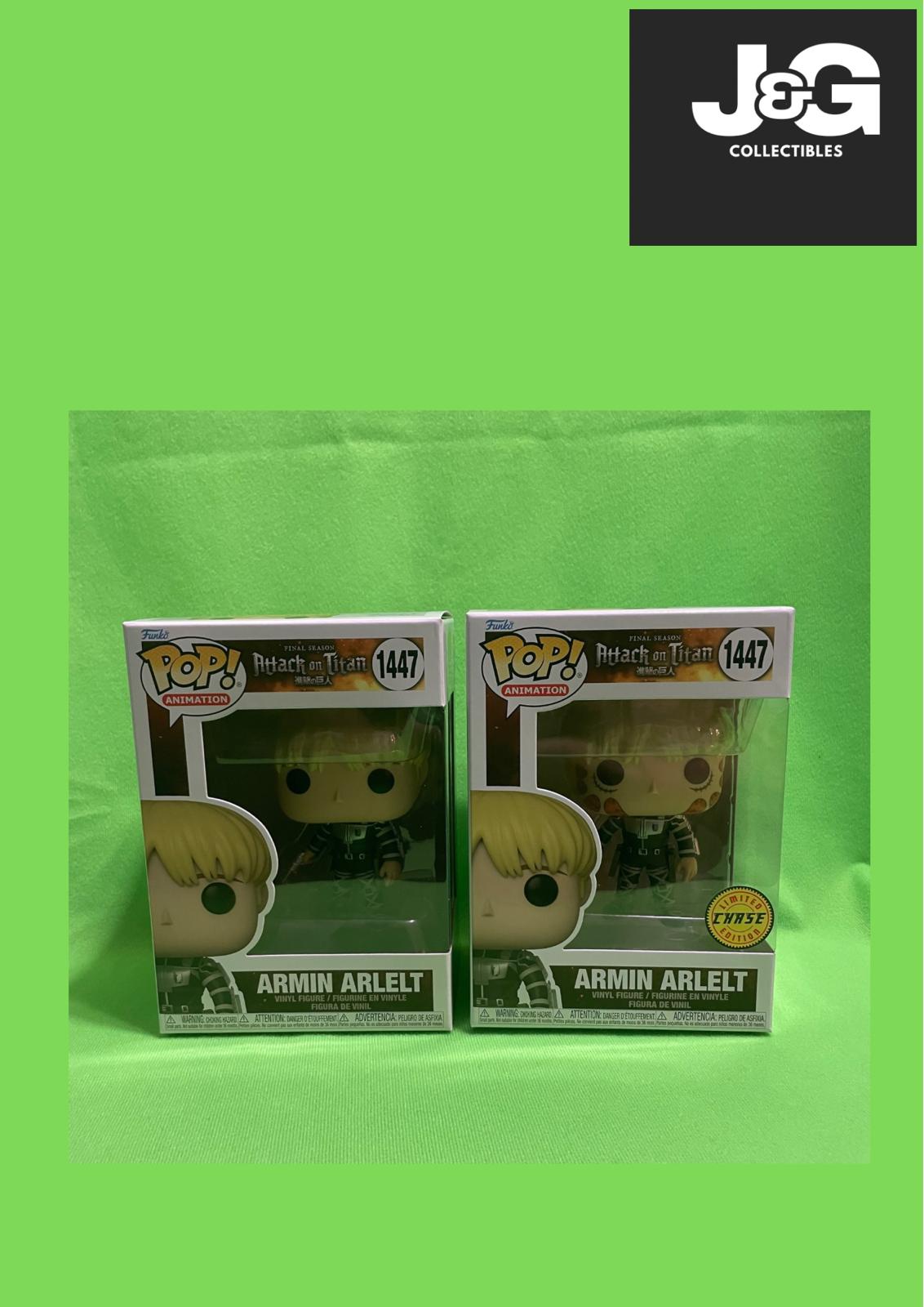 Funko Pop! Attack on Titan Armin Arlelt Common And Chase Set