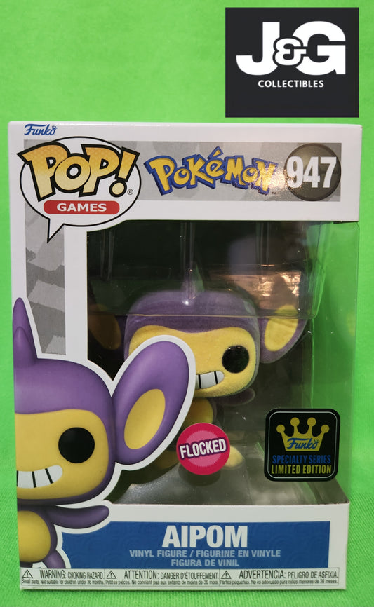 Funko Pop! Pokemon Aipom Flocked Specialty Series