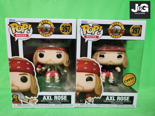 Funko Pop! Guns & Roses Axl Rose Chase And Common Set