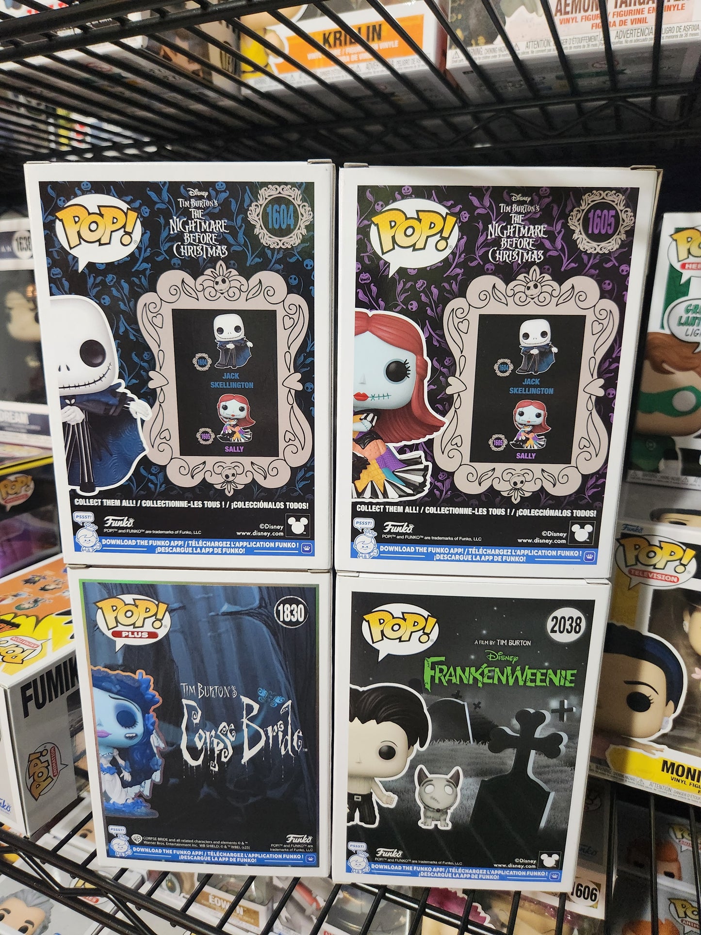 Funko Pop! Disney Tim Burton Funko Pop Set Of 4 Pops