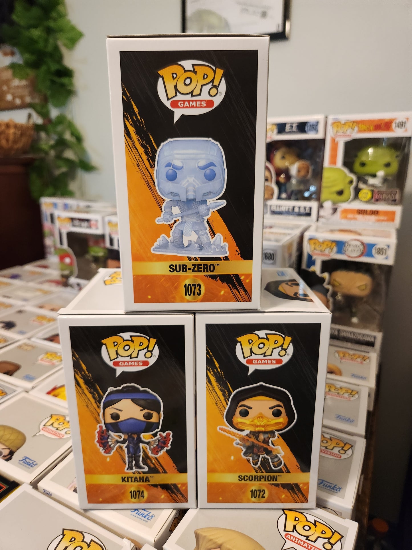 Funko Pop! Motal Kombat 11 Fatality Set of 3 (Kitana, Scorpion, Sub-Zero)