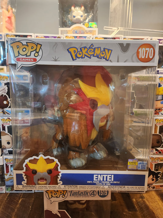 Funko Pop! Jumbo 10" Pokemon Entei SDCC Exclusive