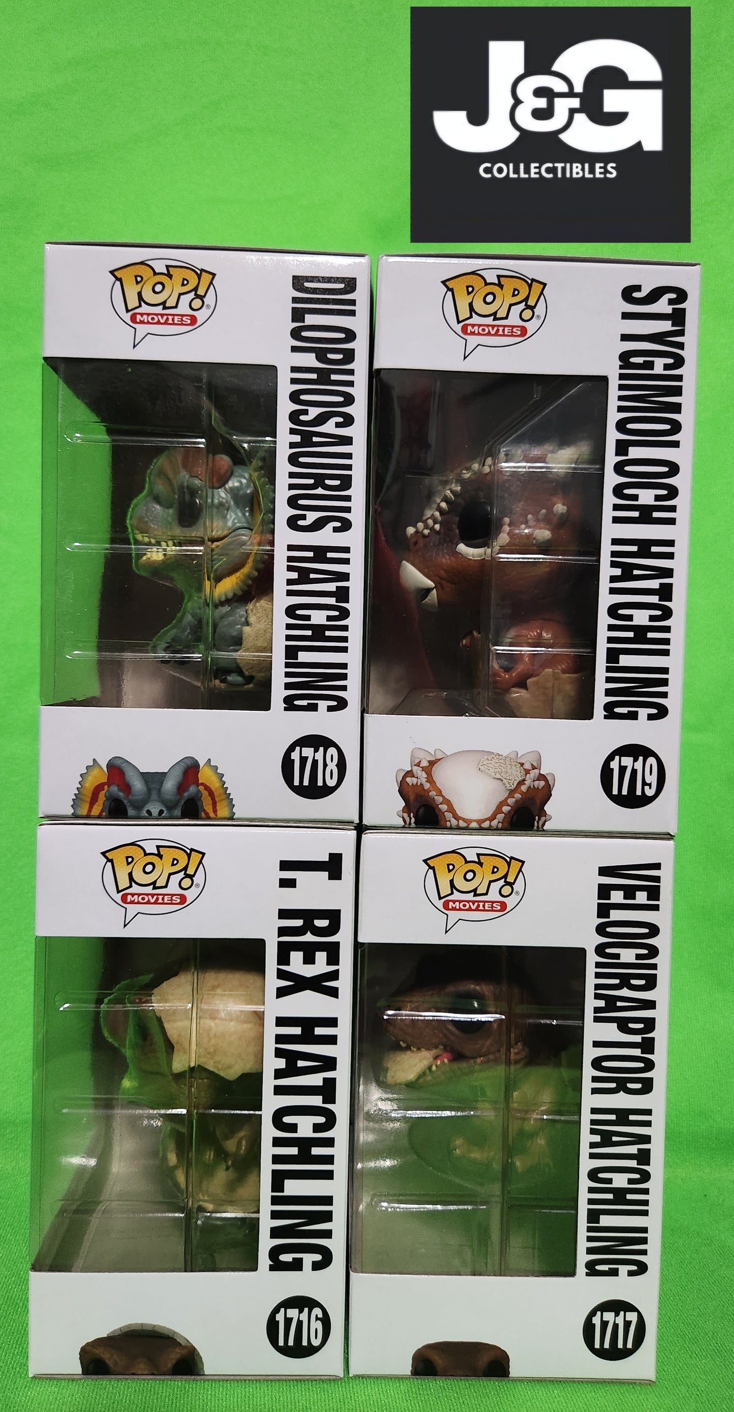 Funko Pop! Jurassic Park Hatchlings Set of 4 Pops!