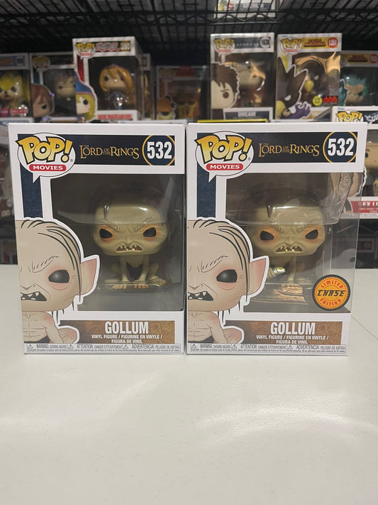 Funko Pop! The Lord of the Rings Gollum Chase And Common Bundle