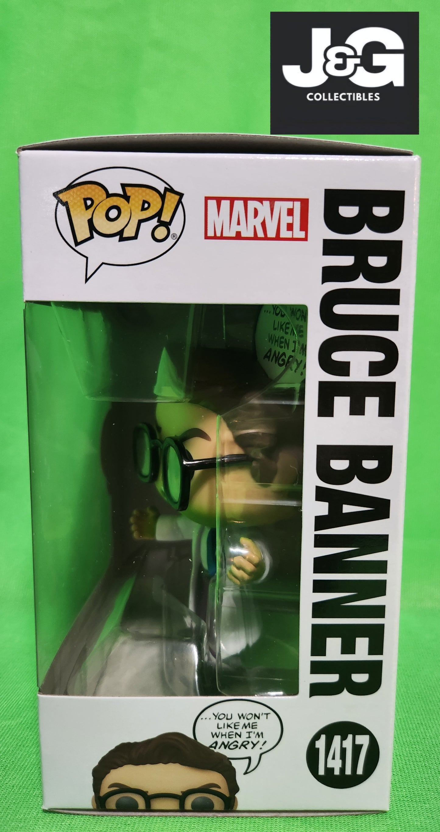 Funko Pop! Marvel Bruce Banner You Won't Like Me When I'm Angry