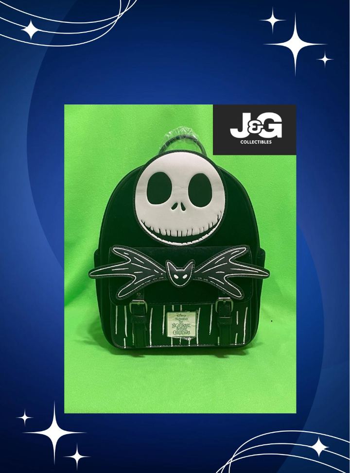 Disney Nightmare before Christmas Jack Skellington Glow in the Dark Mini Backpack