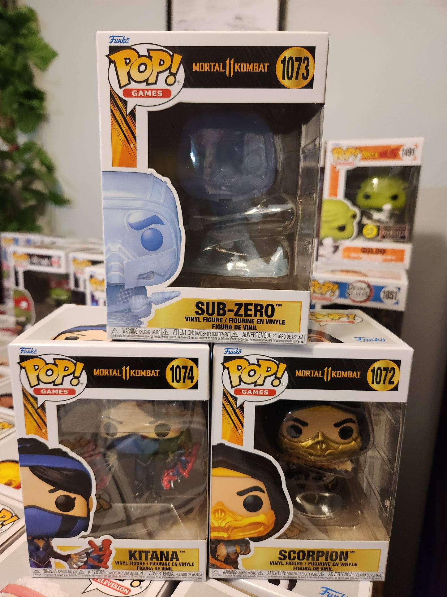 Funko Pop! Motal Kombat 11 Fatality Set of 3 (Kitana, Scorpion, Sub-Zero)