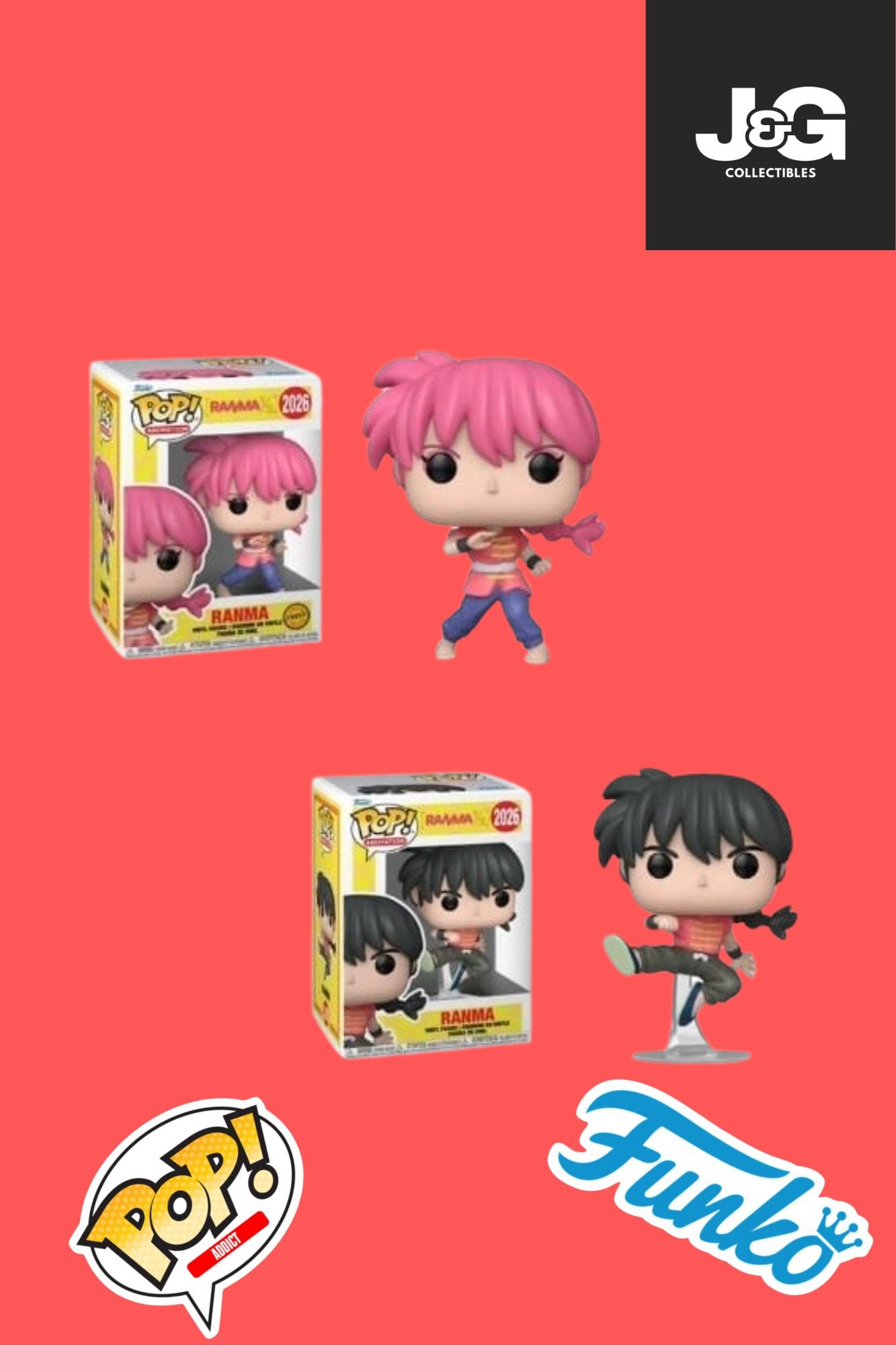 Funko Pop! Ranma 1/2 Ranma Chase And Common Bundle PREORDER