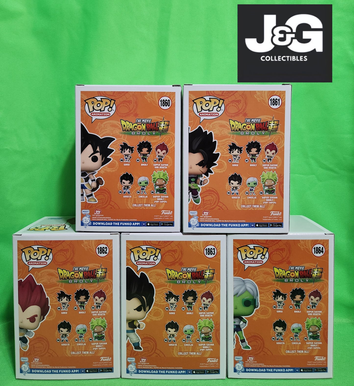 Funko Pop! Dragon Ball Super Broly Set of 5 Pops